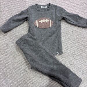 Gray Kids Football Matching Set